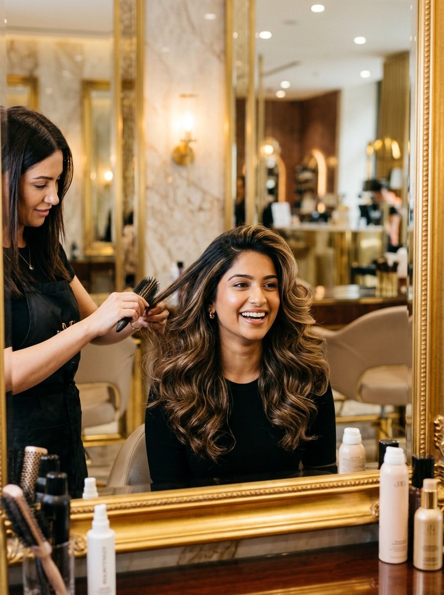 Hair styling at The Mirror by Embellish