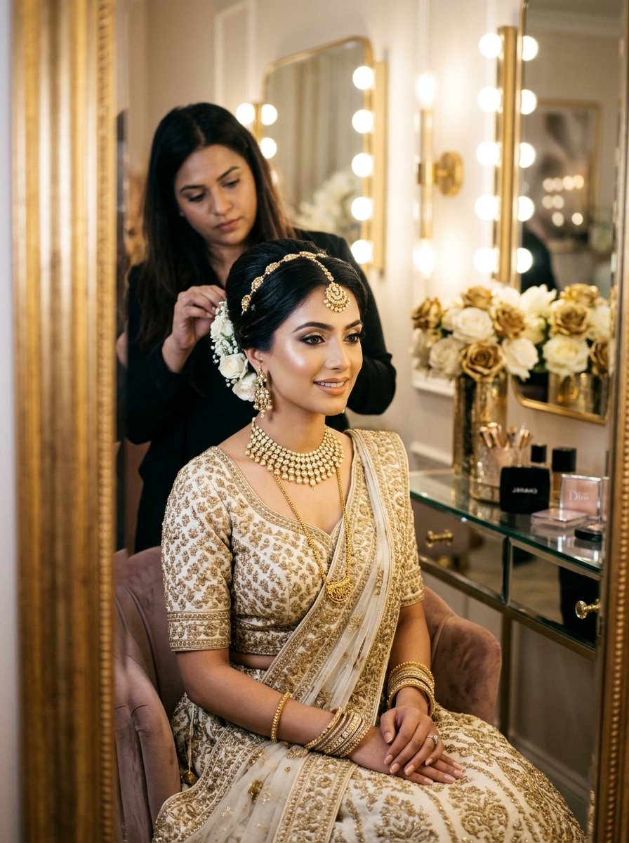 Bridal makeup at The Mirror by Embellish